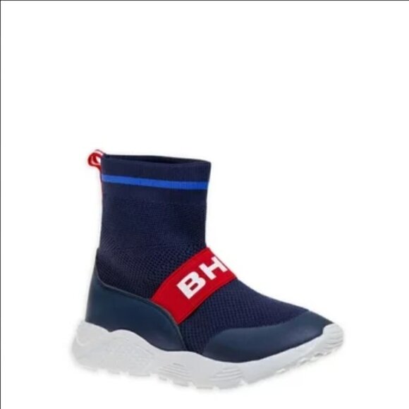 Beverly Hills Polo Club Slip On Sock Top Knit Athletic Sneaker Size 11 Blue New - Picture 1 of 6